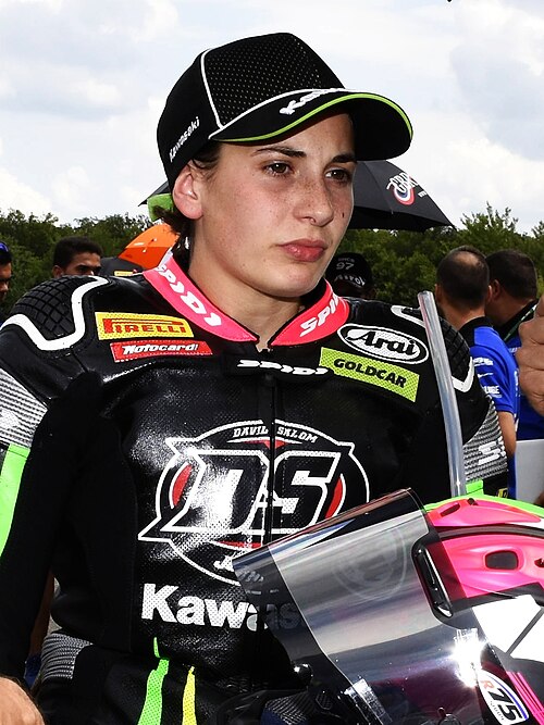 Ana Carrasco, Brno Circuit 2018
Original:  Lubor HorakDerivative work:  Minerva97, CC0, via Wikimedia Commons